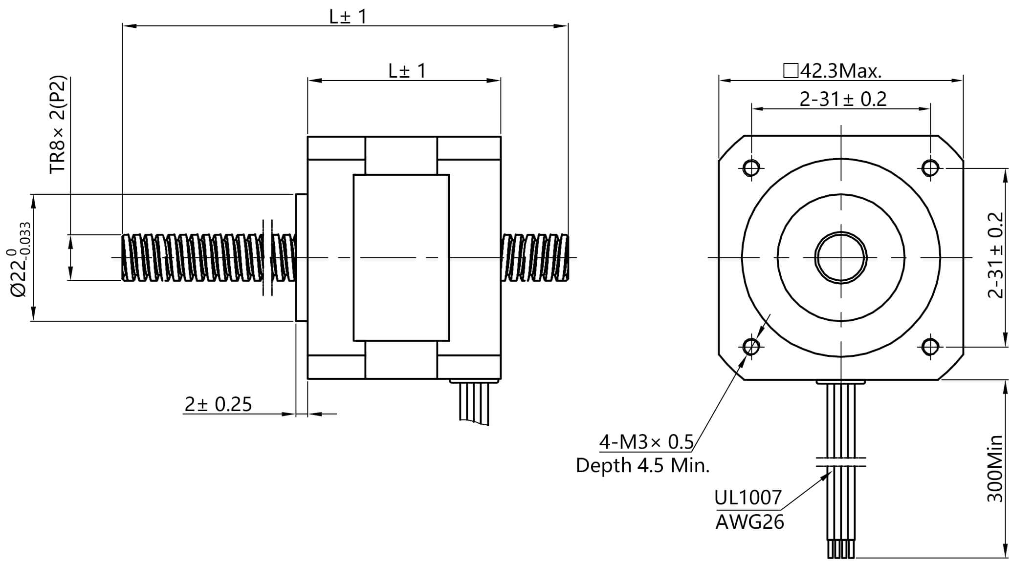 nema 17 linear stepper motor for 3d printer