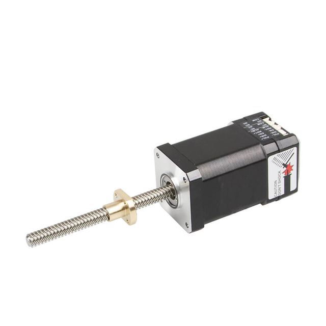 Nema 17 BFISS42-C04A G08 G10 G12 G16 Integrated Linear Stepper Servo Motor with Ball Screw 42x42x80mm CANopen Control 1.7A 0.73N.m with Integrated Driver 