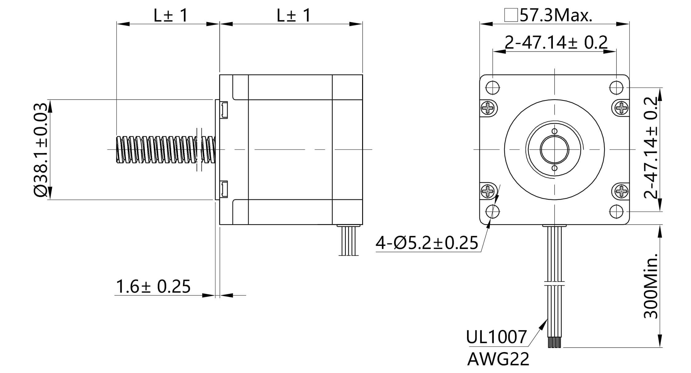 nema 23 linear stepper motor frame sizes