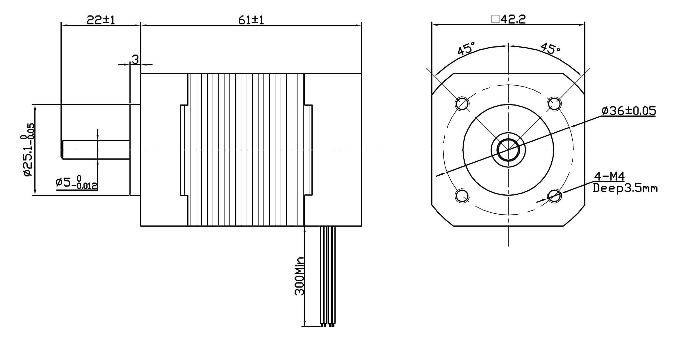 brushless dc motor with encoder