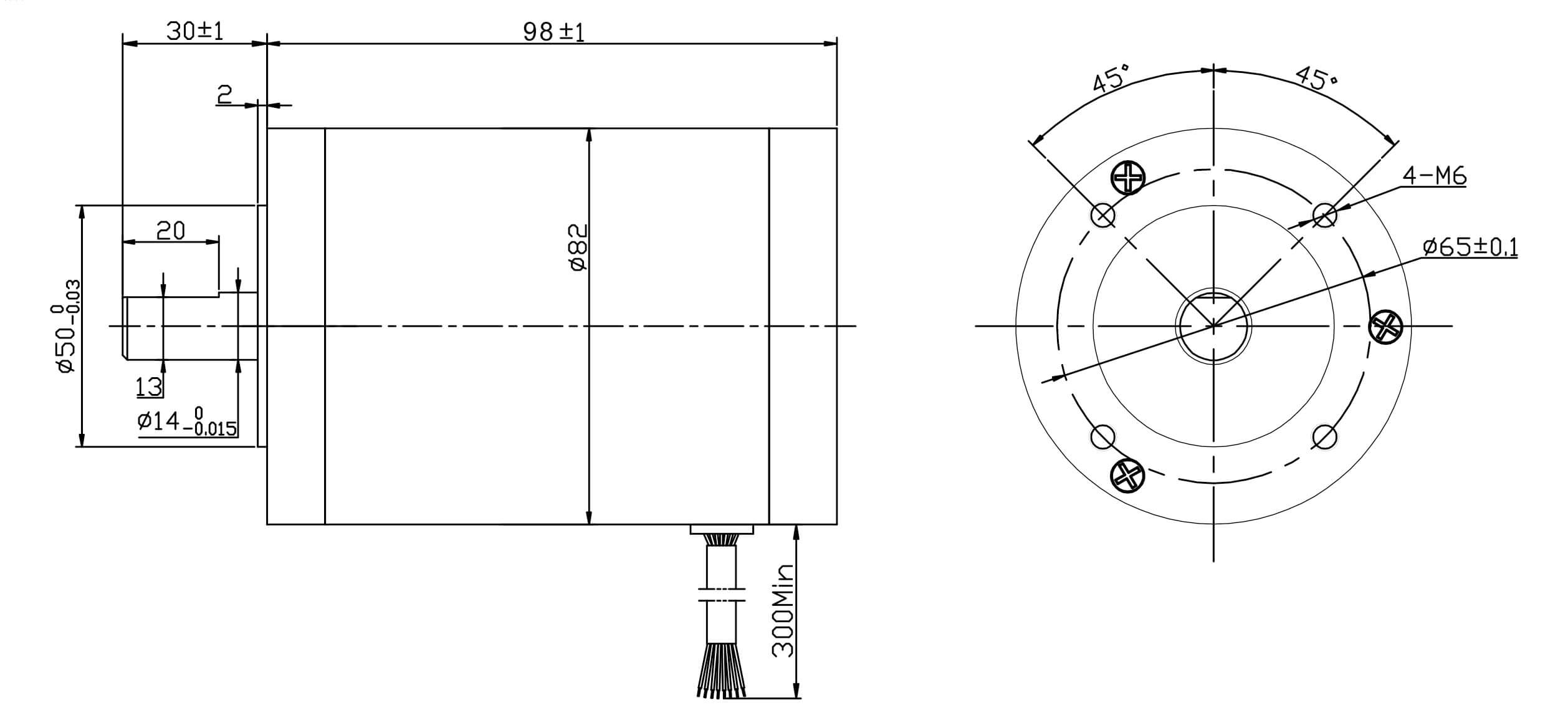 48v 500w bldc motor kit