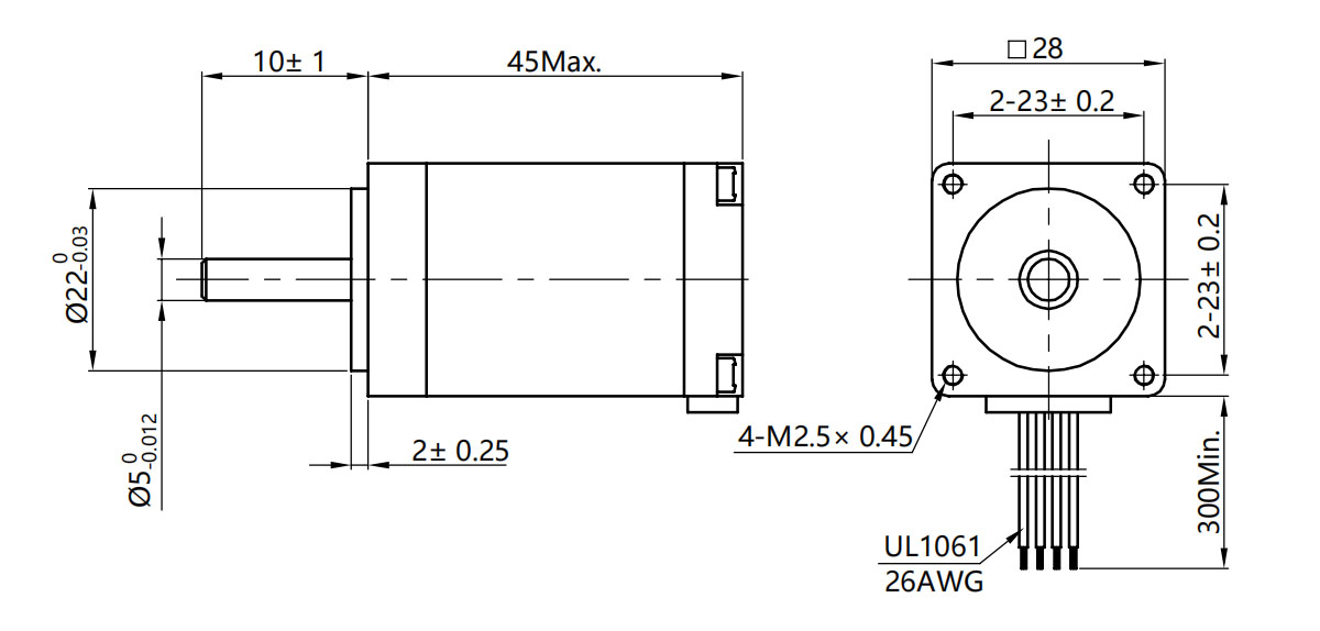 nema 11 stepper motor with gearbox