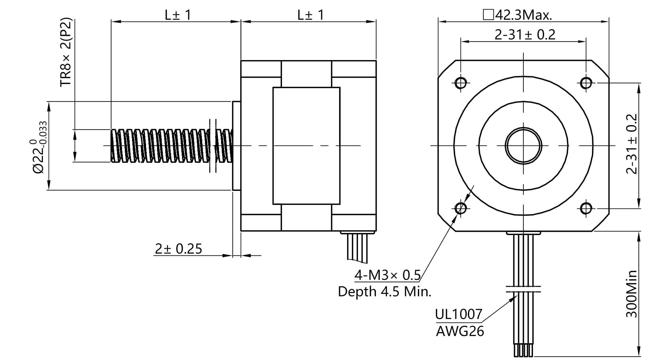 nema 17 stepper motor specs