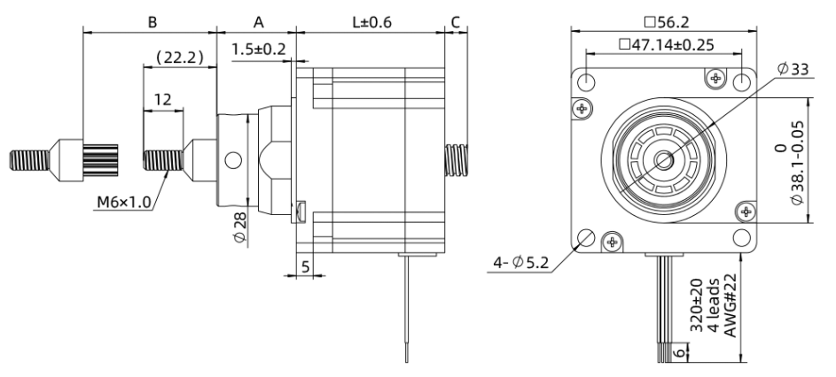 linear actuator with nema 23