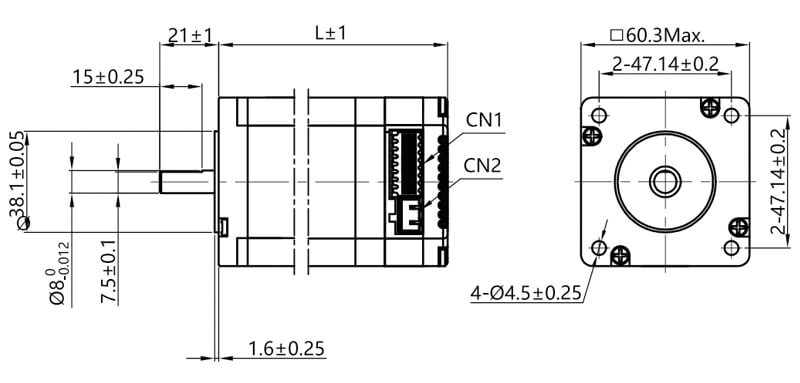 BFISC60-P2A3 Integrated Stepper Motor BFISC60-P2A3 Integrated Stepper Motor