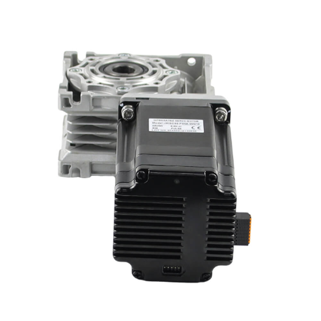 NEMA 34 integrated stepper motor with worm gearbox