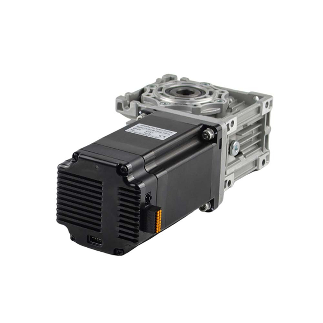 NEMA 24 integrated stepper motor with worm gearbox