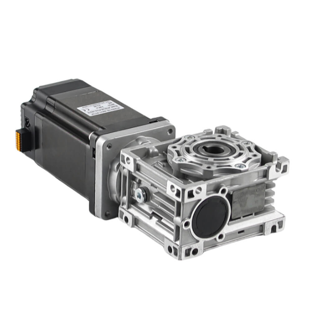 NEMA 34 integrated stepper motor with worm gearbox