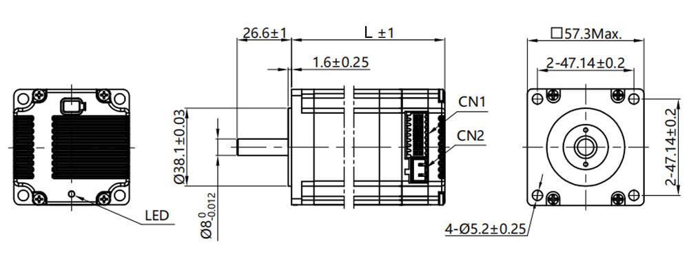 isc57 integrated stepper servo motor isc57 integrated stepper servo motor